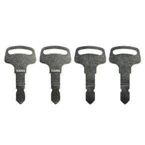 4PCS 15248-63700 Ignition Key Compatible with Ku-bota B Series Tractor Case & New Ho-lland 6C040-55432 6C040-55430