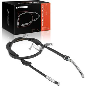 A-Premium Rear Passenger Side Parking Brake Cable Assembly Compatible with Honda and Acura Models: Civic 1992-2000, EL 1997-2000 - Replace # 47510SR1A11, 47510SR1A12