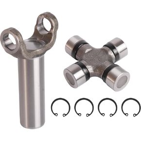 (2-3-6041X) Transmission Slip Yoke 1330 Series + (5-134X) U-Joint Kit, Compatible with Ford C-6 for T45 for FMX, 31 Spline