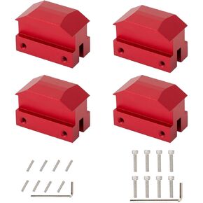 Jack Lift Pad Anodized Aluminum for 6th Gen Camaro Except Convertible, Red Jacking Lifting Pad 4PCS