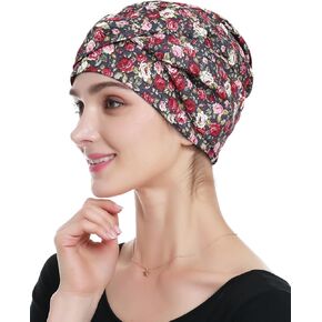 Alnorm 100 ٪ Cotton Fashion Chemo Chemo Chemo Chemo with stretcy band for hair the hair women