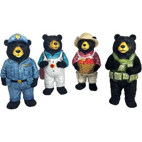 Black Bear Medical Figure Bear Statue Medical Professional Unique Medical Gift Cute Home Office Decor Gifts