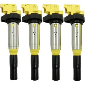 Delphi Type Performance Ignition Coil Packs Set Of 4 Compatible With Mini R55 R57 R56 R60 R58 R61 R59 1.6 N12 N16 BMW 1 2 3 4 5 X1 X3 X4 X5 X6 Z4 2.0 2.0T N43 N46 N20 UF667 12138616153