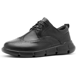XPACS MEN MENMEN ORTHOPEDIC LEATHER SHAYS SHOED: MORRAWN ARCH SUBLES TORNOTION PLANDAR LANDACITING OXFORD OXFORD ، أحذية تنس غير رسمية للأقدام.