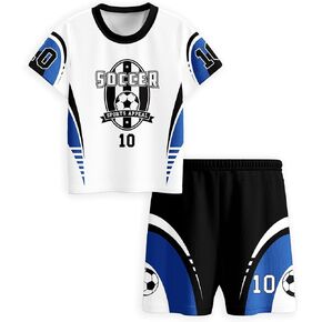 Kids Soccer Jerseys Boys Football Practice Outfits Youth Sport Training Uniforms Athletic T-Shirts