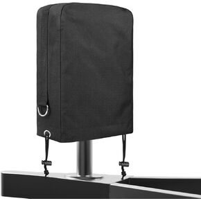 Coastove RV Electric Lance Jack Cover مقاومة للماء 600D Oxford Fabric Universal Trailer Jack Cover for Outside Camper RV Accessories-Black 14 ″ (H) × 5 ″ (W) × 10 ″ (D)