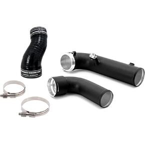 Mishimoto MMICP-SUP-20BK Performance Charge Pipe, Compatible With Toyota Supra GR 3.0L 2020+, Micro-Wrinkle Black