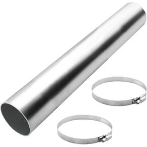 Universal 4 "(102 ملم) خارج سبيكة الألومنيوم قطرها مستقيمة أنبوب هواء أنابيب أنابيب الأنابيب لأنظمة التبريد ، النهاية المصقولة بالفرشاة. طول 24" (610 مم)