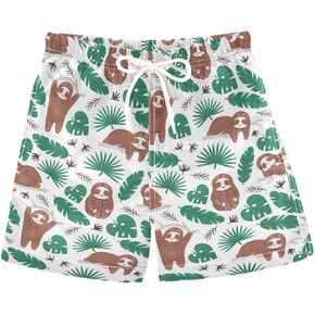 Joko Ivery American Flag Boys Swim Trunks Quick Dry Mesh Lining Swim Board Shorts for Toddler Boys Travel