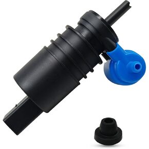 Windshield Washer Pump, Compatible with Jep, D0dge, Chevy, Chrysler, Aud, BMW, VW F0rd, Washer Fluid Pump with Grommet Replaces# 1J6955651