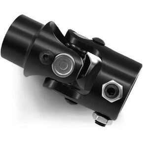 3/4" Round X 1" DD Steering U Joint Steering Shaft Universal Joint Coupling Black, 3-1/4" Overall Length 1-5/8" Outside Diameter