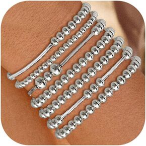 Long tiantian Gold Bracelets for Women Gold Beaded Bracelet Stack for Women Pearl Cross Bracelet for Women Trendy 2025