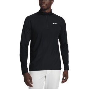 Nike Tour Men's Dri-FIT ADV 1/2-Zip Golf Top (Black/Black/White, FD5833-010) Size XX-Large