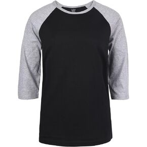 Cottonbell Women's Baseball Quarter Sleeve Tee Shirt