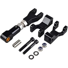 NICECNC Black Aluminum ATV UTV Front and Rear Lowering Kit Compatible with Honda TRX400EX TRX450R All Years 2020 2019 2018 2017 Sportrax 400 1 1/2" to 4 1/2" Lower