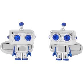 PS Paul Smith Men's Robot Cufflinks, Silver, One Size