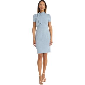 Maggy London Women's Flight Attendant Tie Neck Midi