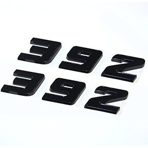 2Pack YoAoo OEM Red 392 Emblem Badge Decal 3D Logo متوافق مع شارة 300C 392