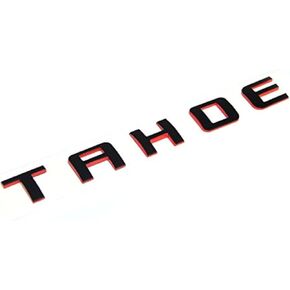 Yoaoo 1x OEM Tahoe Emblems Letter Badge Compatible with for Tahoe Glossy 2007-2019 (Chrome)