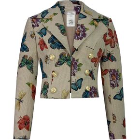 CHIC STAR Womens Jacquard Brocade Jacket