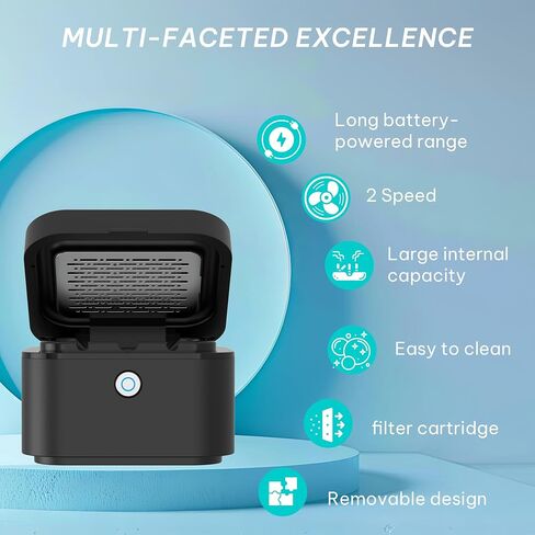 FUKANG Smokeless Ashtray, Multifunctional Smoke Ashtray with USB Rechargeable, HEPA Filter Reduce Smoke for Home,Office(White) in Saudi Arabia