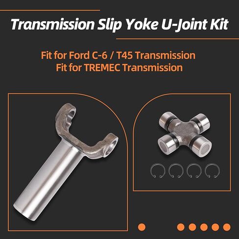 (2-3-6041x) SPANCESSION SLIP SLOKE 1330 Series + (5-134x) U-Coint Kit ، متوافقة مع Ford C-6 لـ T45 لـ FMX ، 31 spline in Kuwait