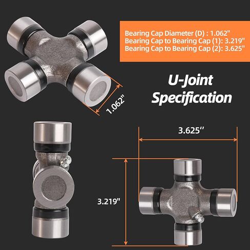 (2-3-6041x) SPANCESSION SLIP SLOKE 1330 Series + (5-134x) U-Coint Kit ، متوافقة مع Ford C-6 لـ T45 لـ FMX ، 31 spline in Kuwait
