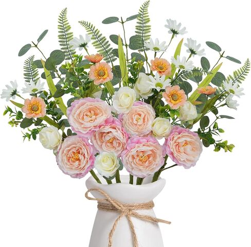 إكليل من الزهور الصيفية الربيع للباب الأمامي ، 22 بوصة الأزرق والأبيض الكوبية الاصطناعية وإكليل السحلية مع التوت والمساحات الخضراء ، ديكور الأزهار المزرعة ، لنافذة جدار الباب الأمامي الداخلي في الهواء الطلق in Kuwait