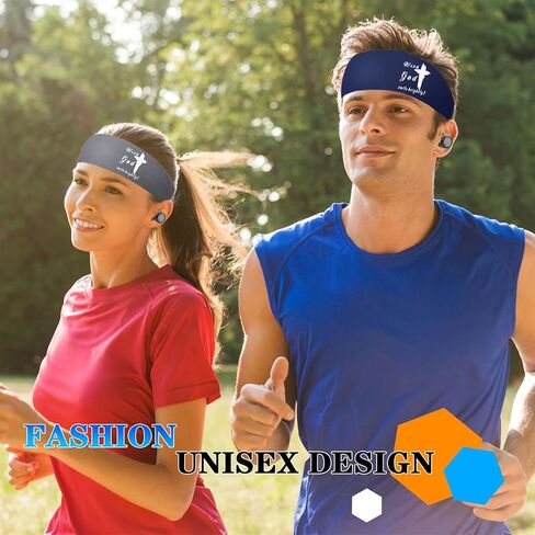 Sports Headbands for Men weat Bands Headbands Mens Head Bands for Women Workout Sweatbands in Kuwait