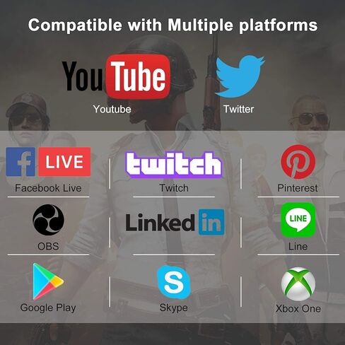 Capture Card, Video Capture Card 4K 1080P 60FPS, HDMI USB3.0 Capture Card Nintendo Switch, Game Capture Card for Live Streaming, Video Conference, Recording, Works with PS4/PS5/PC/OBS/DSLR in Kuwait