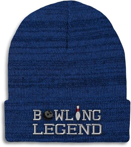 Pros Pros Provies للرجال Legend Legend التطريز Bowling Tenpins القبعات الشتوية للنساء كاب جمجمة الأكريليك 1 الحجم in Kuwait