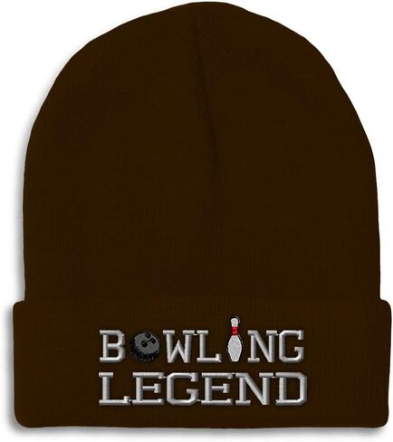 Pros Pros Provies للرجال Legend Legend التطريز Bowling Tenpins القبعات الشتوية للنساء كاب جمجمة الأكريليك 1 الحجم in Kuwait