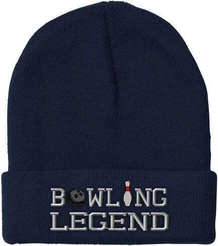 Pros Pros Provies للرجال Legend Legend التطريز Bowling Tenpins القبعات الشتوية للنساء كاب جمجمة الأكريليك 1 الحجم in Kuwait