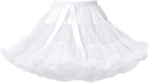 Women Tulle Petticoat Crinoline Underskirt Ballet Pettiskirt Layered Fluffy Tutu Skirt for Dress Prom Wedding Party in Saudi Arabia