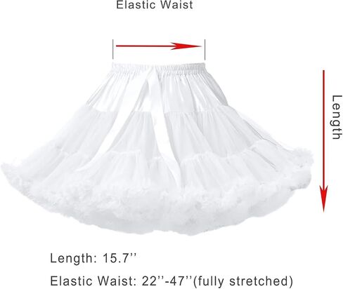 Women Tulle Petticoat Crinoline Underskirt Ballet Pettiskirt Layered Fluffy Tutu Skirt for Dress Prom Wedding Party in Saudi Arabia