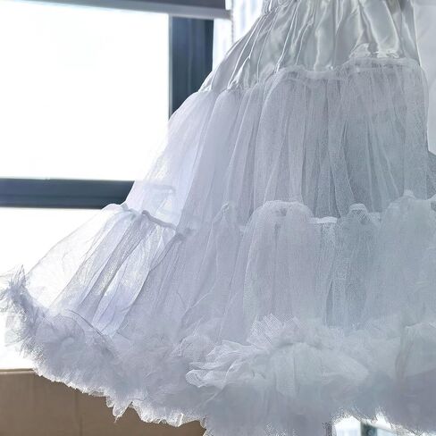 Women Tulle Petticoat Crinoline Underskirt Ballet Pettiskirt Layered Fluffy Tutu Skirt for Dress Prom Wedding Party in Saudi Arabia