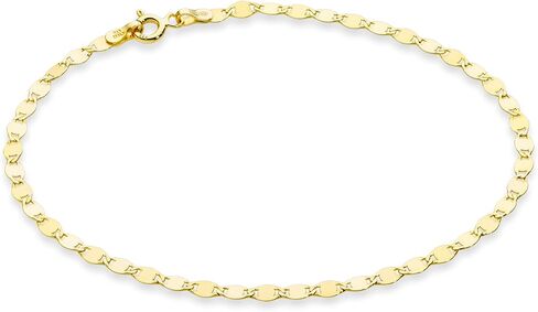 Miabella Italian 925 Sterling Silver أو 18K Gold Flaged Silver Flessed Mirror Skile Stain for Women ، Made in Italy in Kuwait