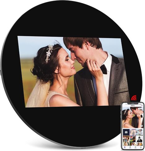 Sammix Digital Picture Frame 21.5 Inch Large WiFi Digital Photo Frame, 1920 * 1080 Full HD Display, 32GB Memory, Remote Control, Wall-Mountable, Easy to Share Photo and Video via Uhale APP in Saudi Arabia