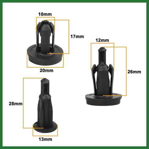 Motoforti 50pcs 10mm مسار بلاستيكي براميل التجنيب مقاطع الدبوس مقاطع الحاجز لفترة طويلة الأمد in Saudi Arabia