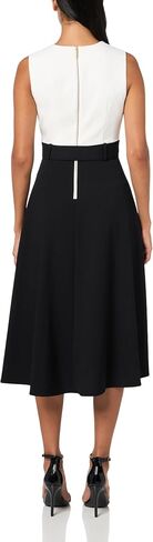 Calvin Klein Women's Basic Sleeveless Scuba Crepe Midi Dress in Saudi Arabia