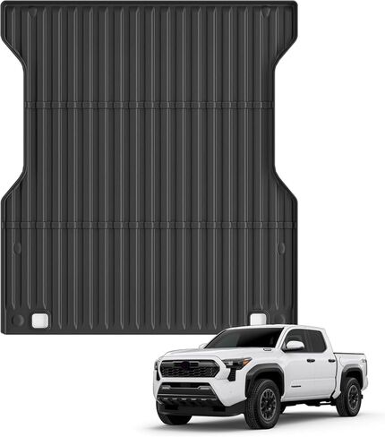 5 أقدام بديلة سرير شاحنة سوداء بديلة لعام 2024 2025 تويوتا تاكوما ثقيلة الالتقاط سيارات سرير سرير حصيرة جميع حماية الطقس TPE in Kuwait