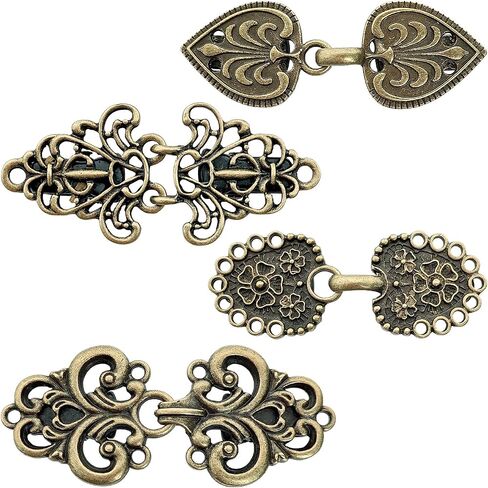 4PCS Vintage Dress Clips Cinch Shirt Clips Shawl Clips Shawl Clips for Woman and Girls in Kuwait