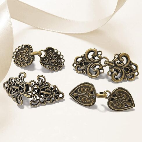4PCS Vintage Dress Clips Cinch Shirt Clips Shawl Clips Shawl Clips for Woman and Girls in Kuwait