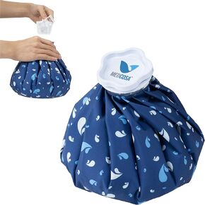 Medcosa Ice Bag 6 "(15.2 سم) | حجم واحد يناسب كل شيء | ابق جافًا ، ابق باردًا مع حزمة الثلج الناعم القابل لإعادة الاستخدام | مثالي للإصابات الرياضية ، R.I.C.