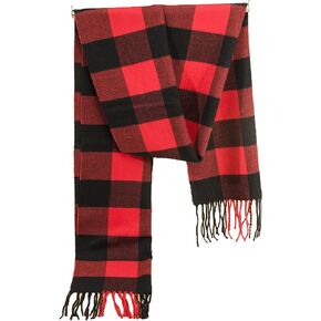 Women Men-Buffalo-Plaid Christmas Shawl Scarf - Fashion Winter-Soft Plaid Cold Warm Long Scarves Cold Weather Wraps