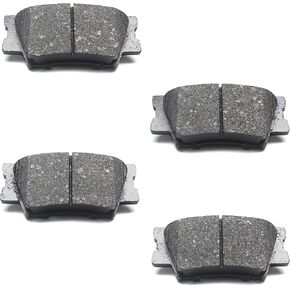 4 PCS AWD FWD منصات الفرامل الخلفية السيراميك ، لتويوتا 2007-2021 Camry 2006-2018 RAV4 Avalon Matrix ، ل Lexus 2007-2018 ES350 2010-2012 HS250H ES300H ، ل Pontiac 2009-2010 Vibe ، D1212