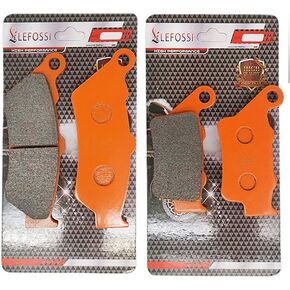 Front and Rear Carbon Fiber Brake Pads Compatible with for BMW G 650 XChallenge XCountry 07-09 G650GS G 650 GS 2009-2016 F 650 GS 2007-2012 F 650 ST F 650 CS FA209F FA213R