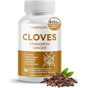 Cloves Cinnamon Ginger - دعم صحة الهضم ، الجهاز المناعي ، العافية التنفسية - مصنوعة واختبارها في الولايات المتحدة الأمريكية