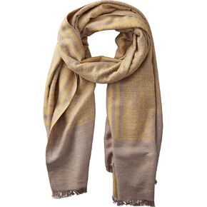 Tickled Pink Accessorie's Wool Temple Stripe Cozy Oversized Long Scarf for All Seasons