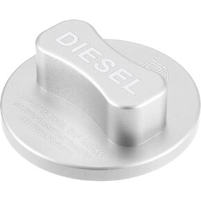 X AUTOHAUX Fuel Tank Cap Cover Diesel Fuel Tank Cap Filler Cover for Mercedes Benz B C E S CLA GLK GLC Class W204 W205 W212 W213 W176 W222 X253 Silver Tone